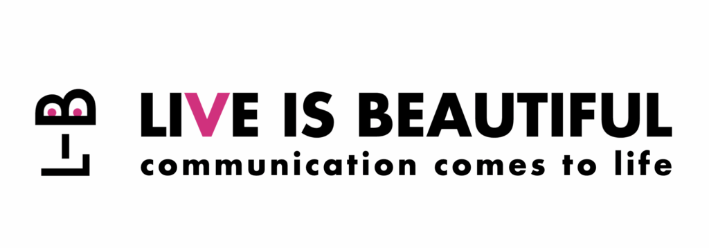 Logo Live Is Beautiful - format e contenuti per eventi