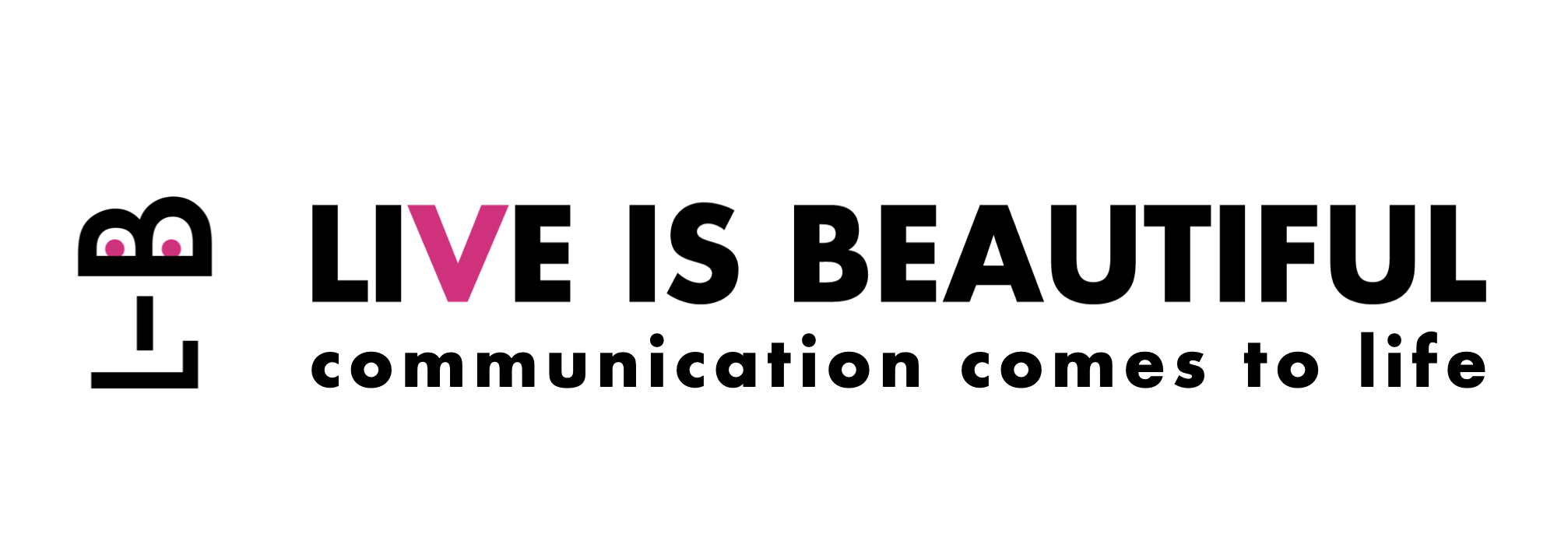 Logo Live Is Beautiful - format e contenuti per eventi